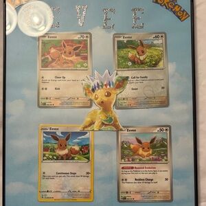 Unique Framed Eevee Pokémon Card Collection